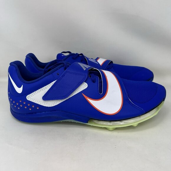 Nike Air Zoom LJ Elite Long Jump Track Spikes Blue Men’s Size 9.5 - Picture 1 of 8